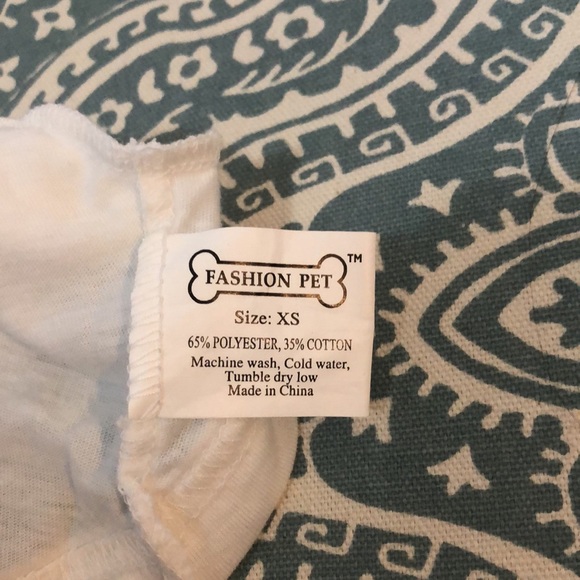 ‼️Last call 🚨NWOT Fashion Pet XS white shirt - Picture 3 of 4